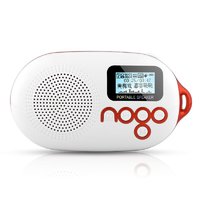 乐果（NOGO） Q12迷你儿童学习机 便携插卡音箱 老人收音机 校园广播  支持歌词同步 魅力红+8G卡