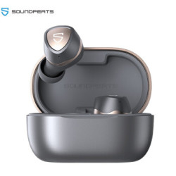 SoundPEATS Sonic 真无线蓝牙耳机 音乐耳机 入耳式HIFI音质 适用苹果华为小米手机 银灰色 *2件
