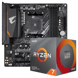 24期免息：GIGABYTE 技嘉 B550M AORUS ELITE 主板 + AMD 锐龙 Ryzen 7 3700X CPU处理器 板U套装