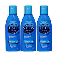黑卡会员：Selsun Blue 去屑止痒洗发水-滋养型（蓝色） 200ml*3