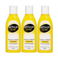 Selsun 黄瓶 特效去屑止痒洗发水 200ml 3瓶装