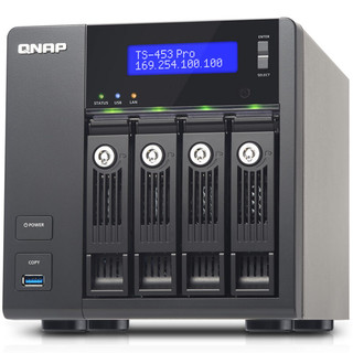 QNAP 威联通 TS-453 Pro 4盘位NAS（J1900、8GB）