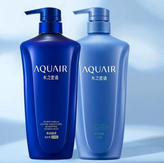 AQUAIR 水之密语 净润臻养系列洗护套装 (倍润型洗发水600ml+护发素600ml)