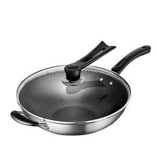 Midea 美的 MP-CJ32Wok501 炒锅(32cm、不粘、304不锈钢)