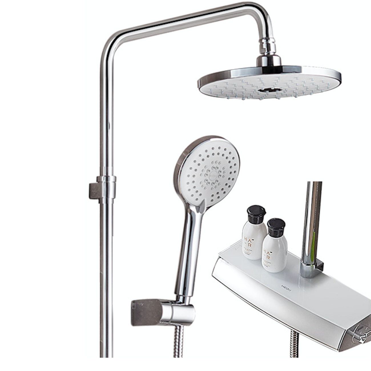 hegii恒洁卫浴332b智能恒温除垢花洒