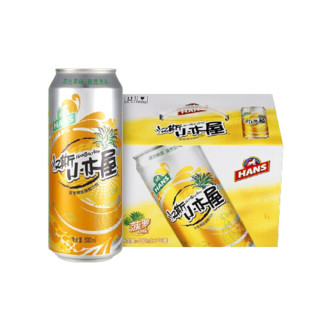 HANS 汉斯 菠萝啤味碳酸饮料 500ml*12罐