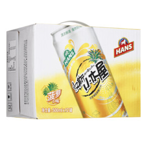 HANS 汉斯 菠萝啤味碳酸饮料 500ml*12罐