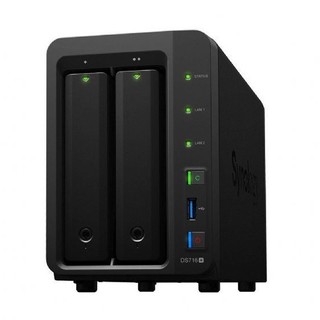 Synology 群晖 DS716+II 2盘位NAS（赛扬N3160、2GB）