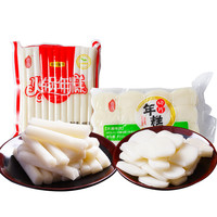 佳茂 安徽特产切片年糕火锅年糕400gx2袋水磨年糕可煮可炒白年糕片