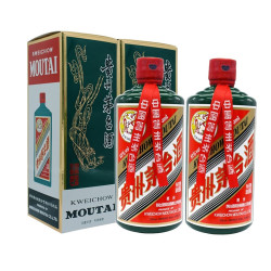 贵州茅台酒 茅台颜色系列 绿色 53度 500ml*2 双瓶装 酱香型白酒(新老包装随机发货)
