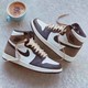 NIKE耐克Air jordan 1 OG DARK MOCHA AJ1黑摩卡小倒钩555088-105