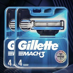 Gillette 吉列 锋速3突破 剃须刀头 4刀头*2盒装