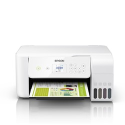 EPSON 爱普生 L3166 墨仓式彩色多功能一体机 优雅白