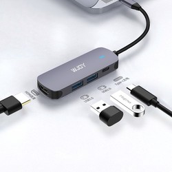 WJOY Type-C 四合一扩展坞拓展坞（HDMI、USB3.0、手机OTG、Type-C快充）