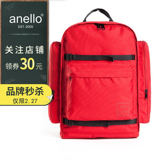 anello日本潮男女双耳包双肩背包C3061 双肩包-(双耳包/红色)
