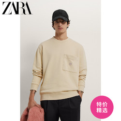 ZARA 新款 男装 口袋饰基本款宽松卫衣 00526401712