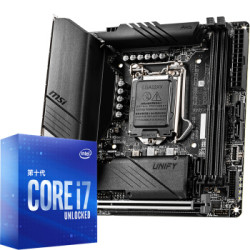 MSI 微星 MEG Z490i UNIFY暗影 主板 + intel 英特尔 i7-10700K 主板CPU套装