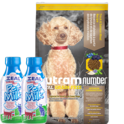 纽顿nutram狗粮 T28小型犬鳟鱼配方犬粮6kg +真致牛奶2瓶