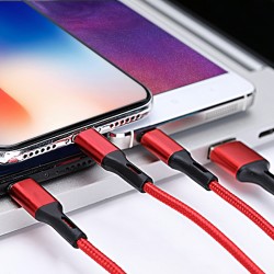 聚电猫 三合一数据线 1.2米