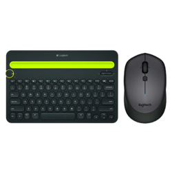 罗技（Logitech）K480 多设备无线蓝牙键盘鼠标套装 k480蓝牙键盘 黑色+m336蓝牙鼠标 黑色