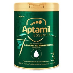 原装进口 爱他美（Aptamil）ESSENSIS奇迹绿罐有机A2幼儿配方奶粉 3段 12个月以上 900g
