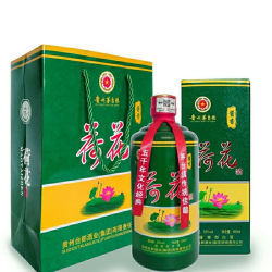 贵州荷花酒 53度白酒整箱6瓶酱香型
