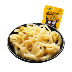 龙大肉食 泡椒猪皮 超Q猪皮野山椒香辣味 休闲零食30g*8 *10件