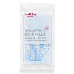 WELLDAY 维德 一次性医用外科口罩 灭菌型 10只装 *16件