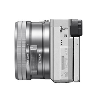 SONY 索尼 Alpha 6400L APS-C画幅 微单相机 银色 E PZ 16-50mm F3.5 OSS 变焦镜头 单头套机