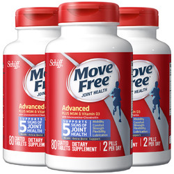 Schiff 旭福 MoveFree 氨糖蓝瓶 80粒*3瓶