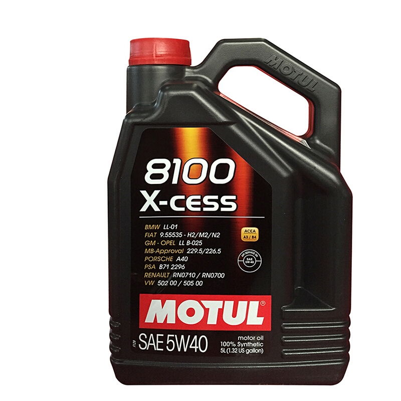 MOTUL 摩特 8100 X-CESS 5W-40 SN级 全合成机油 5L