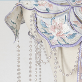 汉尚华莲HMQ033汉服】 汉尚华莲明制汉服昙华一梦女士云肩HMQ033