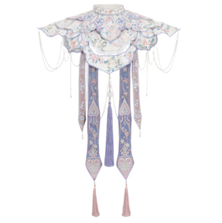 汉尚华莲HMQ033汉服】 汉尚华莲明制汉服昙华一梦女士云肩HMQ033