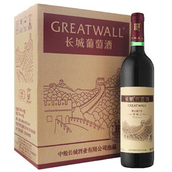 SINOPEC 长城润滑油 GREATWALL 长城葡萄酒 特酿3年 解百纳干红葡萄酒 750ml*6瓶