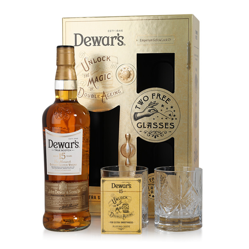 dewars帝王15年调配苏格兰威士忌750ml