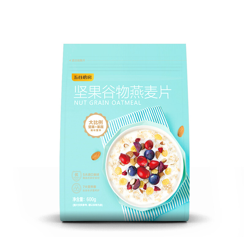 五谷磨房 坚果谷物燕麦片 600g