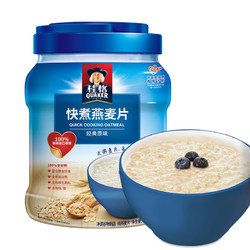 QUAKER 桂格 快煮燕麦片 1000g 罐装 *3件