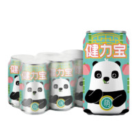 JIANLIBAO 健力宝 碳酸饮料 蜜桃味 200ml*6罐 萌宝罐