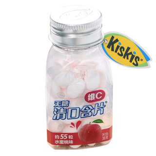 KisKis 酷滋 维C清口含片 水蜜桃味 38g