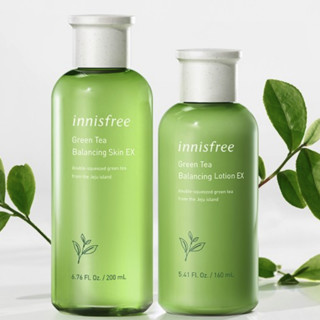 innisfree 悦诗风吟 绿茶精萃护肤套装 (柔肤水200ml+柔肤露160ml+洁面乳150ml)