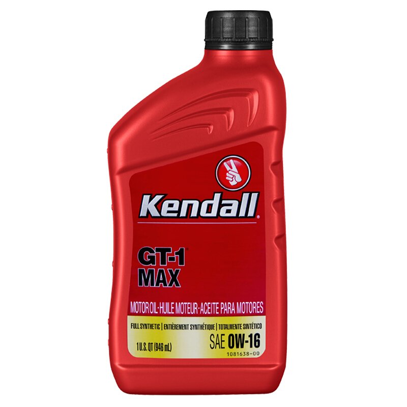 Kendall 康度 GT-1 MAX 0W-16 SN PLUS级 全合成机油 946ml