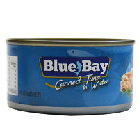 有券的上：菲律宾进口 鲜得味 “Blue bay”金枪鱼罐头 水浸180g 即食低脂健身轻食 *4件