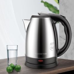 电热水壶 家用烧水壶1.8l容量304不锈钢电水壶