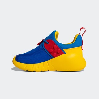 adidas 阿迪达斯 FX9563 RapidaZEN LEGO乐高联名款 儿童休闲运动鞋 蓝/橙红/黄 23码