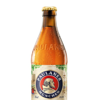 PAULANER 保拉纳 德国原装进口啤酒 柏龙精酿啤酒 小麦白啤酒精酿啤酒桶瓶罐装整箱 柏龙白啤 500mL 20瓶