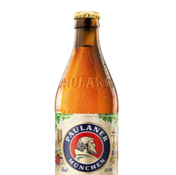 PAULANER 保拉納 德國原裝進口啤酒 柏龍精釀啤酒 小麥白啤酒精釀啤酒桶瓶罐裝整箱 柏龍白啤 500mL 20瓶