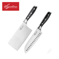 拉歌蒂尼(LAGOSTINA)赫利系列刀具两件套 家用厨房刀具 不锈钢菜刀切片刀三德刀切菜切肉切水果