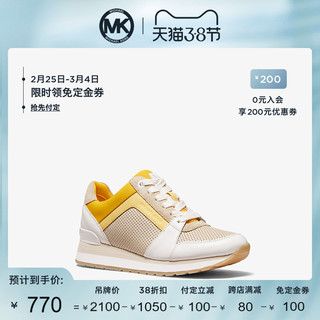 MK Billie 2020新款系带拼接皮质运动跑步鞋女鞋