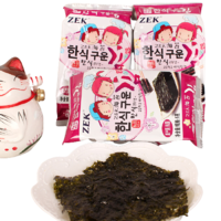 ZEK 韩国进口ZEK香脆紫菜烤海苔经典原味儿童营养健康休闲零食即食寿司海味小吃5g*3包（两种包装随机发）