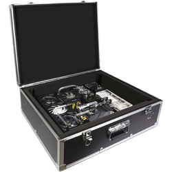 FUXK 手提箱 便携式MOD定制机箱 支持ATX主板风冷水冷独立显卡电竞主机箱